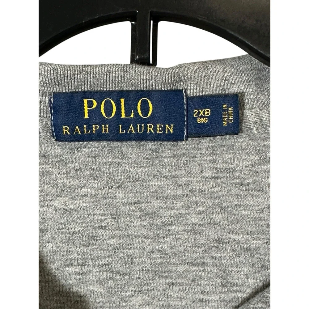 Polo Ralph Lauren Grey‎ Pima Soft Touch Polo Men's Size 2XB 100% Cotton #G10-5